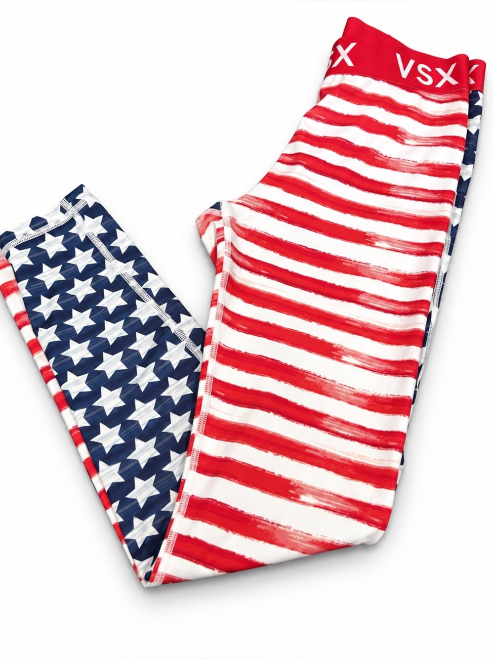 Victoria’s Secret VSX American Flag Stars & Stripes Leggings Size Womens Medium
